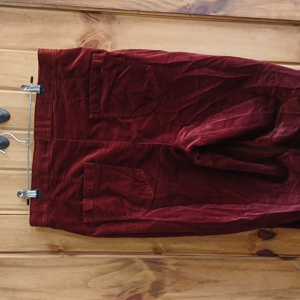Anthropologie Pilcro Stretch Velvet Flare Leg Pants - 32 - Picture 5 of 6